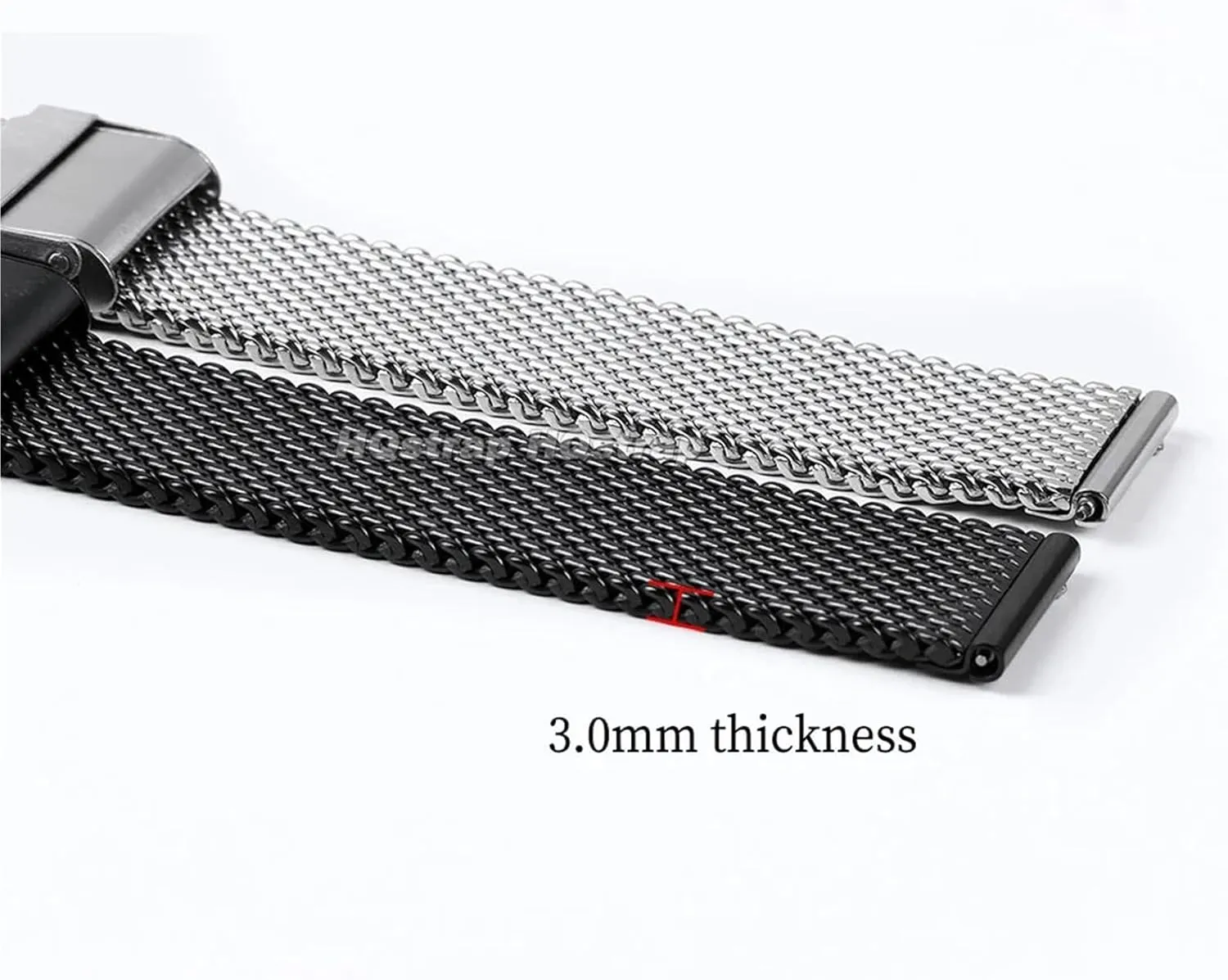 Folding Buckle Bracelet Watchbands 1.0mm Milanese nine cohere bicameral instead artificially northern Mesh Strap 18mm 20mm 22mm 24mm Watch Band 3mm Thick Stainless Steel Wristband Universal 