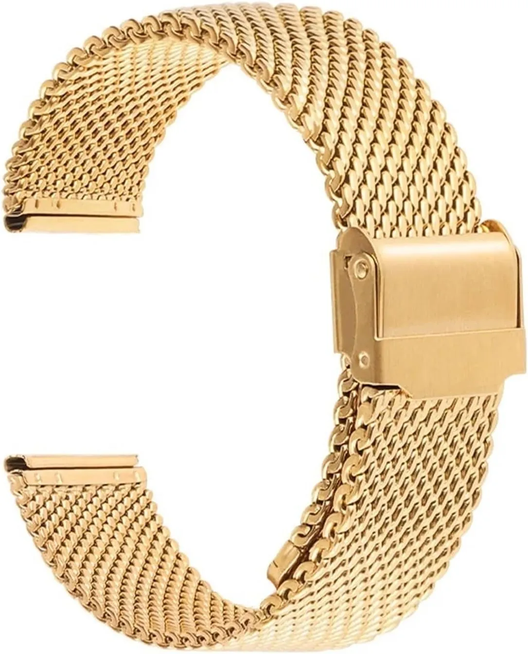 Folding Buckle Bracelet Watchbands 1.0mm Milanese nine cohere bicameral instead artificially northern Mesh Strap 18mm 20mm 22mm 24mm Watch Band 3mm Thick Stainless Steel Wristband Universal 