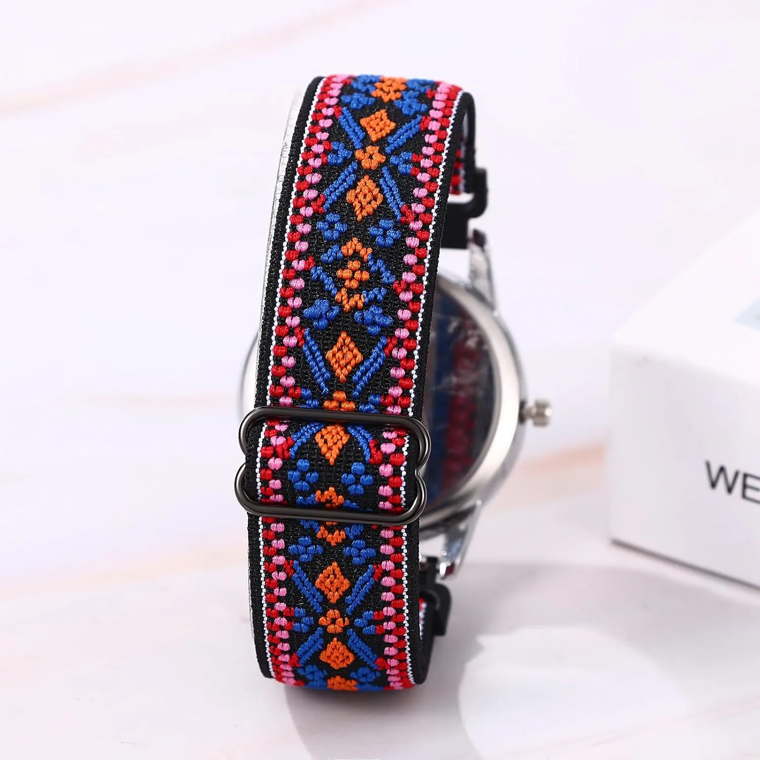 for aboriginal Medical: 12/24 Hour Military Time Easy Read Dial Second Hand Analog Wrist Watch OIDEA Braided Elastic Nurse Watch 
