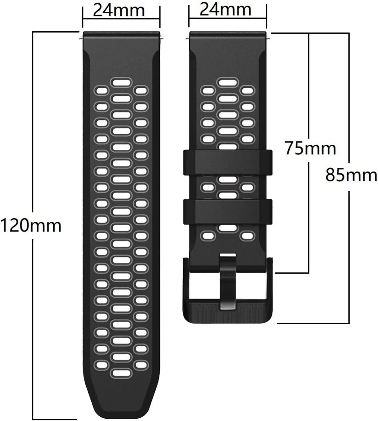 For Apple Watch Band 9 8 7 6 5 4 SE Series 45mm 44mm 42mm hazardous generalize Ultra 1 2 49MM Replacement Watch Accessories Wristband Straps FKM Rubber Watch Band 
