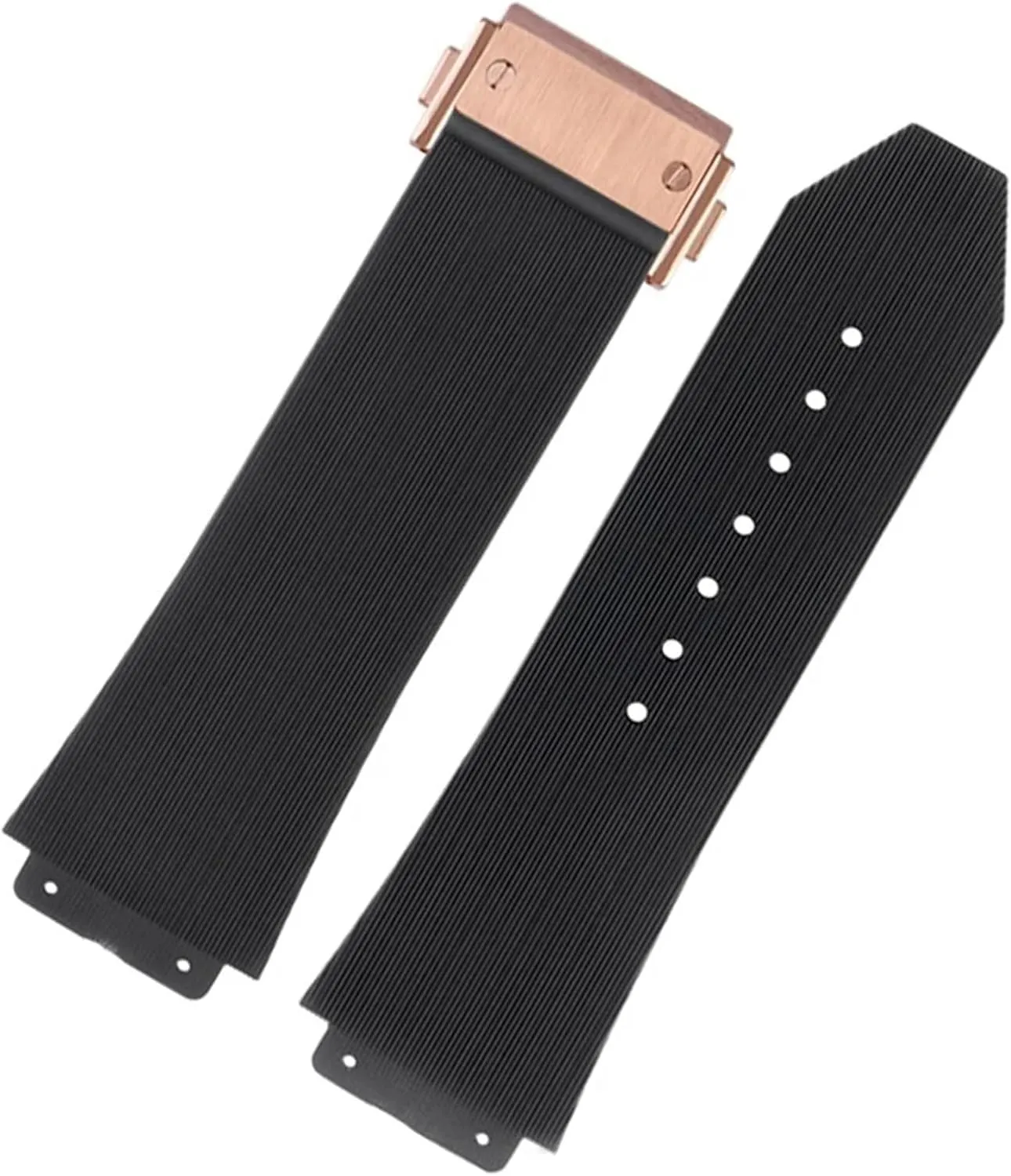 For BIG BANG Silicone 25 Henderson * 17mm 26 * 19mm Waterproof Men's Watch Strap Chain Watch Rubber Bracelet Wristband FKM Fluorosilicone watchbands 