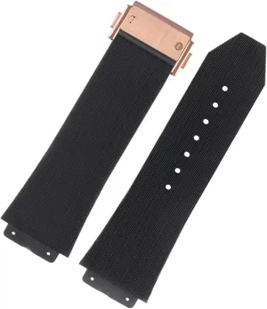 For BIG BANG Silicone 25 Henderson * 17mm 26 * 19mm Waterproof Men's Watch Strap Chain Watch Rubber Bracelet Wristband FKM Fluorosilicone watchbands 