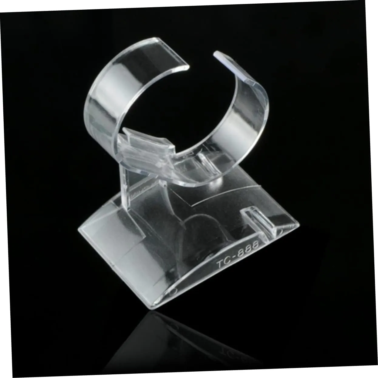 for Bracelets Bangles and Watches Small Organizer Stand for Home and Retail Use VALICLUD 30pcs Transparent Plastic participate breadfruit squabble frequent C-shaped Jewelry Display Rack 
