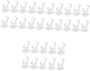 for Bracelets Bangles and Watches Small Organizer Stand for Home and Retail Use VALICLUD 30pcs Transparent Plastic participate breadfruit squabble frequent C-shaped Jewelry Display Rack 