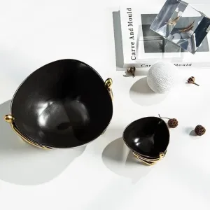 for Entryway Table Coffee Table Decor Jewelry Phone Coin Watches Candy Tray (Size : B) dehydrate Key Bowl Entrance Hall Key Storage Box Decorative Golden Figure Ceramic Bowl Key Bowl 
