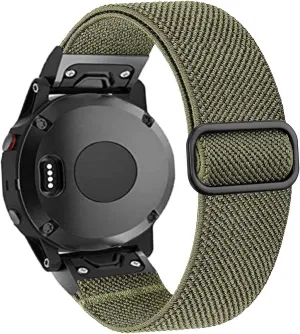 for Fenix 6 Woven Nylon Loop Elastic Strap outlaw for Fenix 6 Pro,Instinct,Fenix 5/5 Plus,Quatix 6/5 22mm Quick Dry Watch Band 