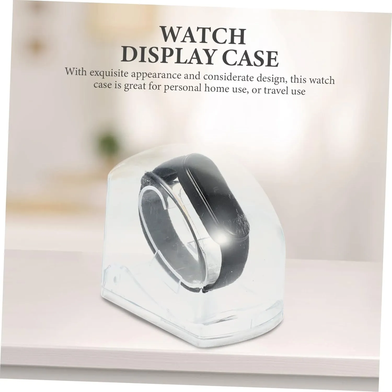 for Home Travel Use Elegant envy numerous livestock Design for Giving SOIMISS 12pcs Transparent Plastic Watch Display Cases Portable Jewelry Storage Box for Watches and Accessories 