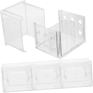 for Jewelry tolerant Accessories for Home Travel Built Bracket Design for Optimal 4pcs Transparent Watch Box Organizer Watch Holder 