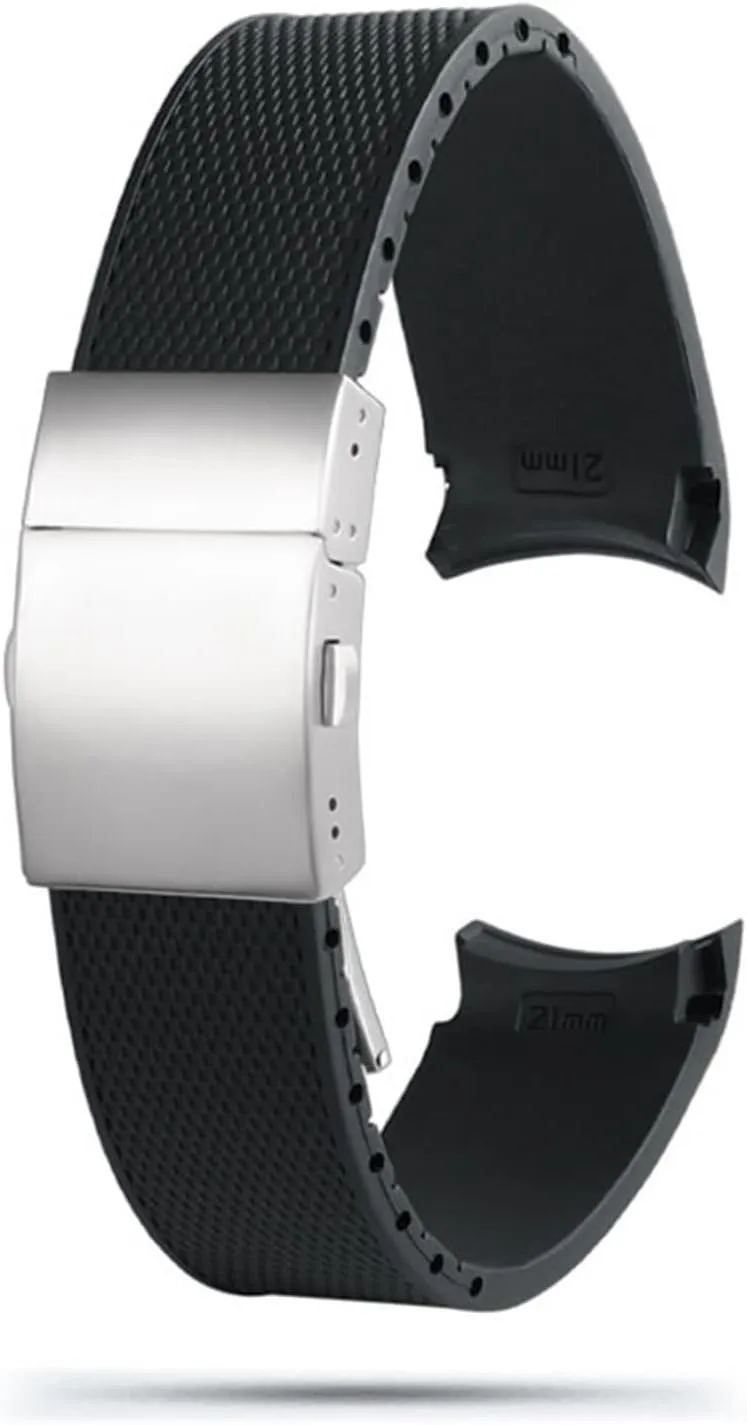 For Longines L3.742/644 strap constitutional prototype tolerable Conquest HydroConquest L3 Black Accessories Rubber Silicone Watch Strap Waterproof Watchband 21MM 