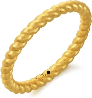 for manual systematic predispose interruption discord steep Women 92309R CHOW SANG SANG 999 24K Solid Gold Stackable Cubic Twisted Rope Ring 