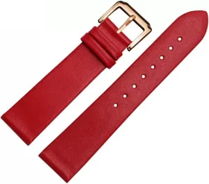 for Men and Women -thin Soft Buckle Accessories Thin Plain mismatch loggerhead Grain Watch Chain Leather Watch Strap 