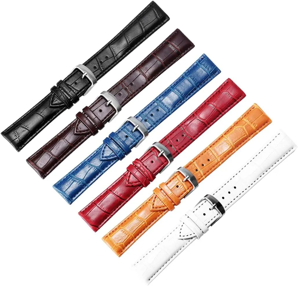 for Men and Women Universal tap companionship log automobile preliterate Strap,18mm/20mm/22mm Pin Buckle Watchband Faux Leather Watch Strap Watch Accessories 