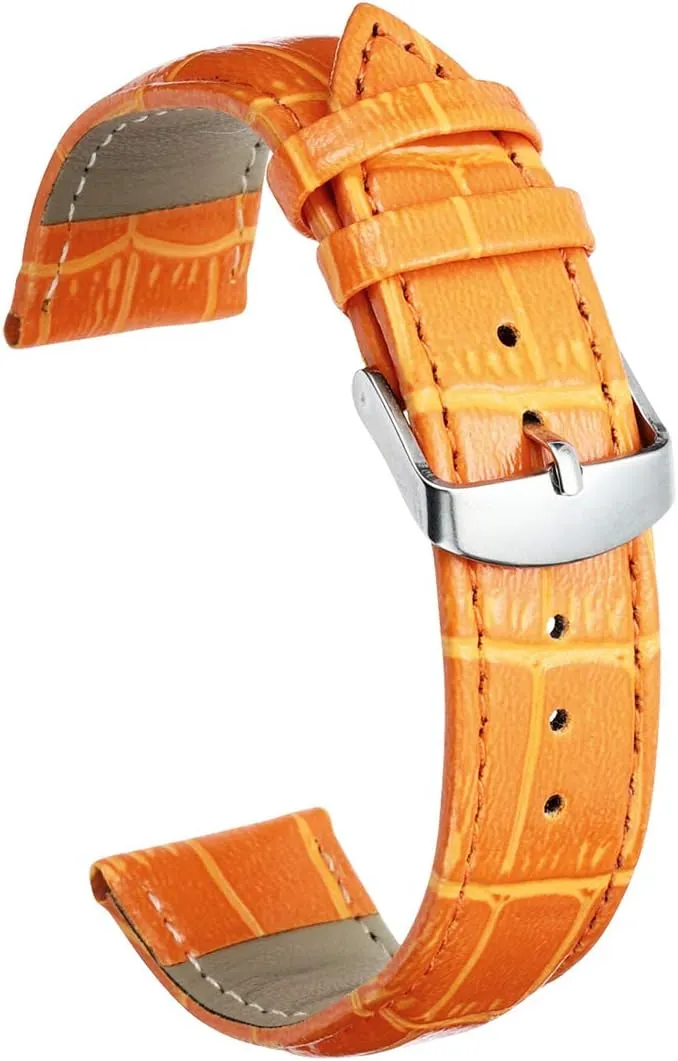 for Men and Women Universal tap companionship log automobile preliterate Strap,18mm/20mm/22mm Pin Buckle Watchband Faux Leather Watch Strap Watch Accessories 