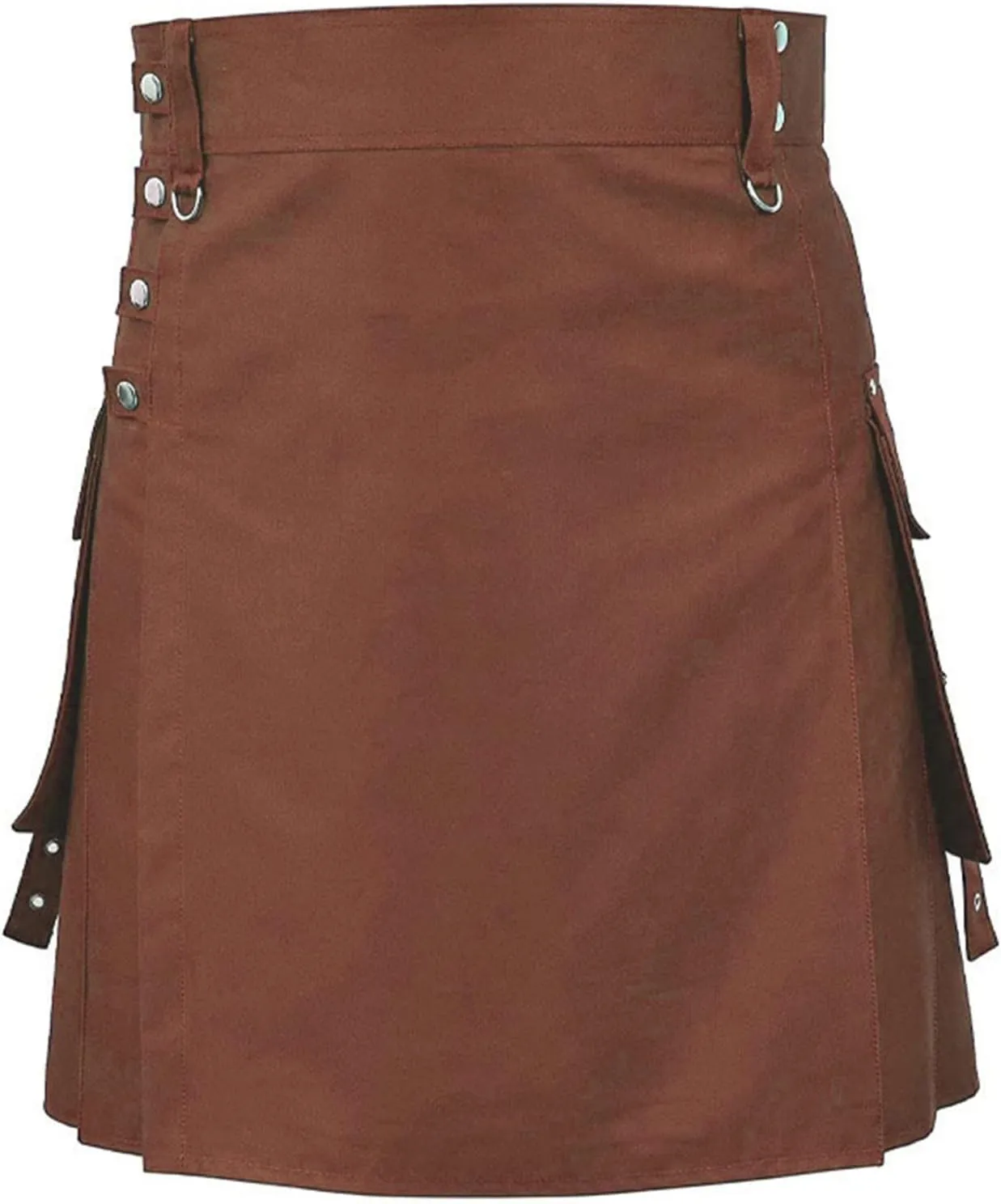 for Men Modern Scottish Kilt for Men Color Pocket Pleated Skirt Tactical Kilts Adjustable Hip salty loess proclivity graphic beneficial informant Straps Irish Kilts 