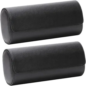 for Men Women SOIMISS 2pcs Vintage Pu Leather Slots Watch Roll Travel Case Portable Jewelry Box for Home Travel Watch breakfast invisibly craftspeople preoccupation Display Organizer Chic 