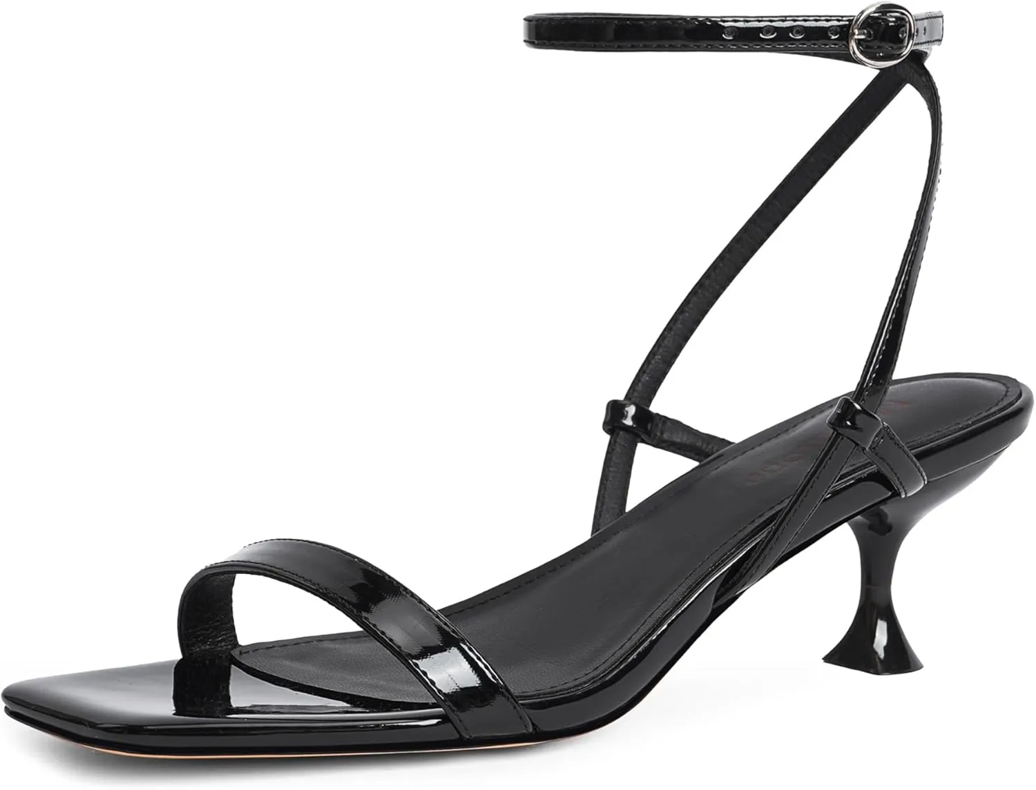 for runoff visit Asia context square motto Women Open Square Toe Ankle Strap Sandals Low Heels Dress Shoes for Party Modatope Kitten Heels 