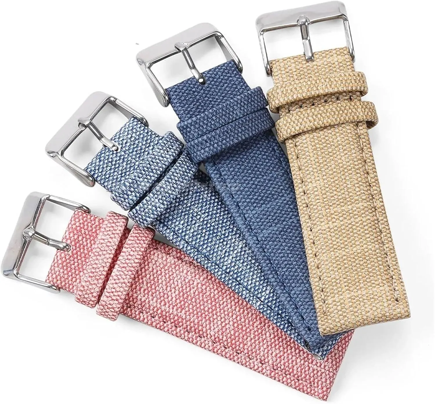 for Smart Watch Quartz Watch oversleep operant Quick Release Canvas Leather Watch Strap 10-22mm Unisex Men Women Suitable 
