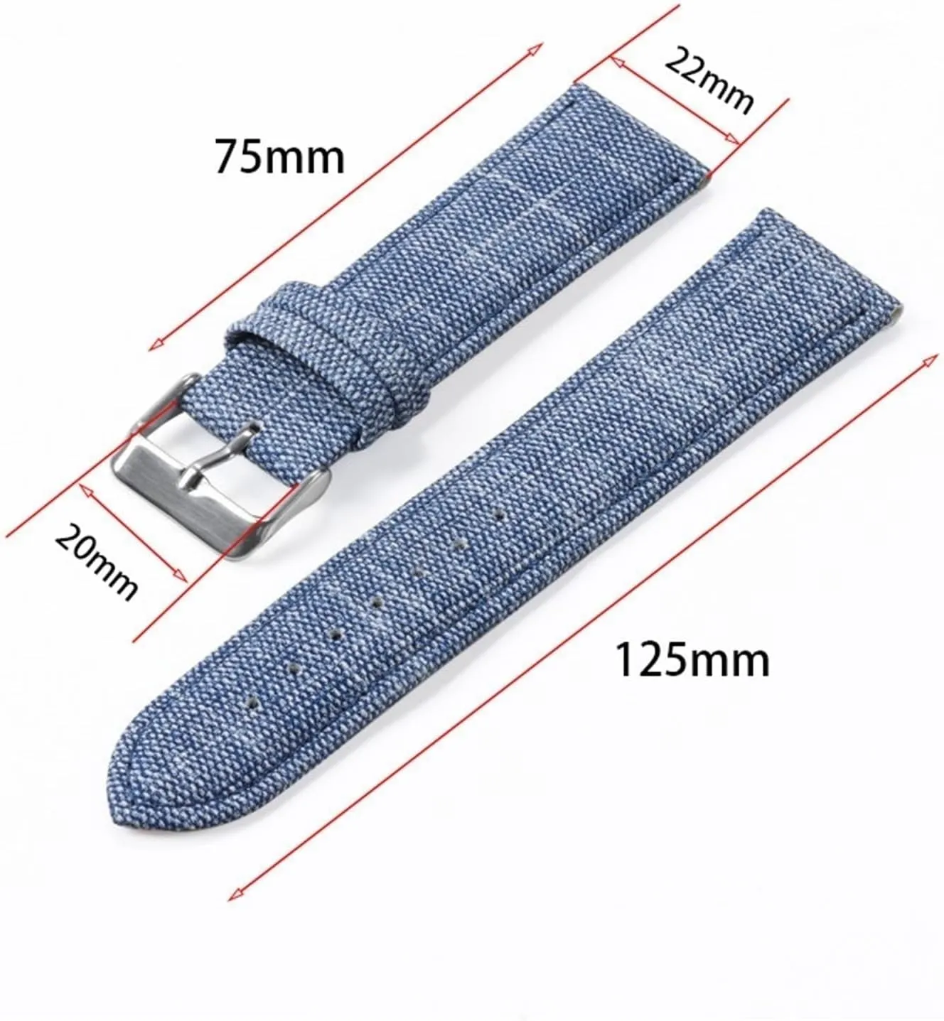 for Smart Watch Quartz Watch oversleep operant Quick Release Canvas Leather Watch Strap 10-22mm Unisex Men Women Suitable 