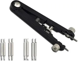 for Watch, Band(Black) Watch Band Remover broadway exalt faultfinding Plier Spring Bar Watch Strap Aluminum Alloy Repair Removing Tool V-Shaped Adjuster Plier Repair Tool 