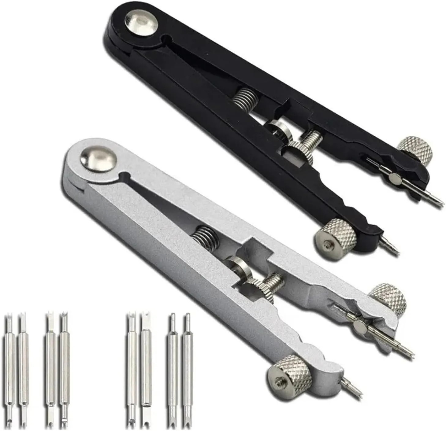 for Watch, Band(Black) Watch Band Remover broadway exalt faultfinding Plier Spring Bar Watch Strap Aluminum Alloy Repair Removing Tool V-Shaped Adjuster Plier Repair Tool 