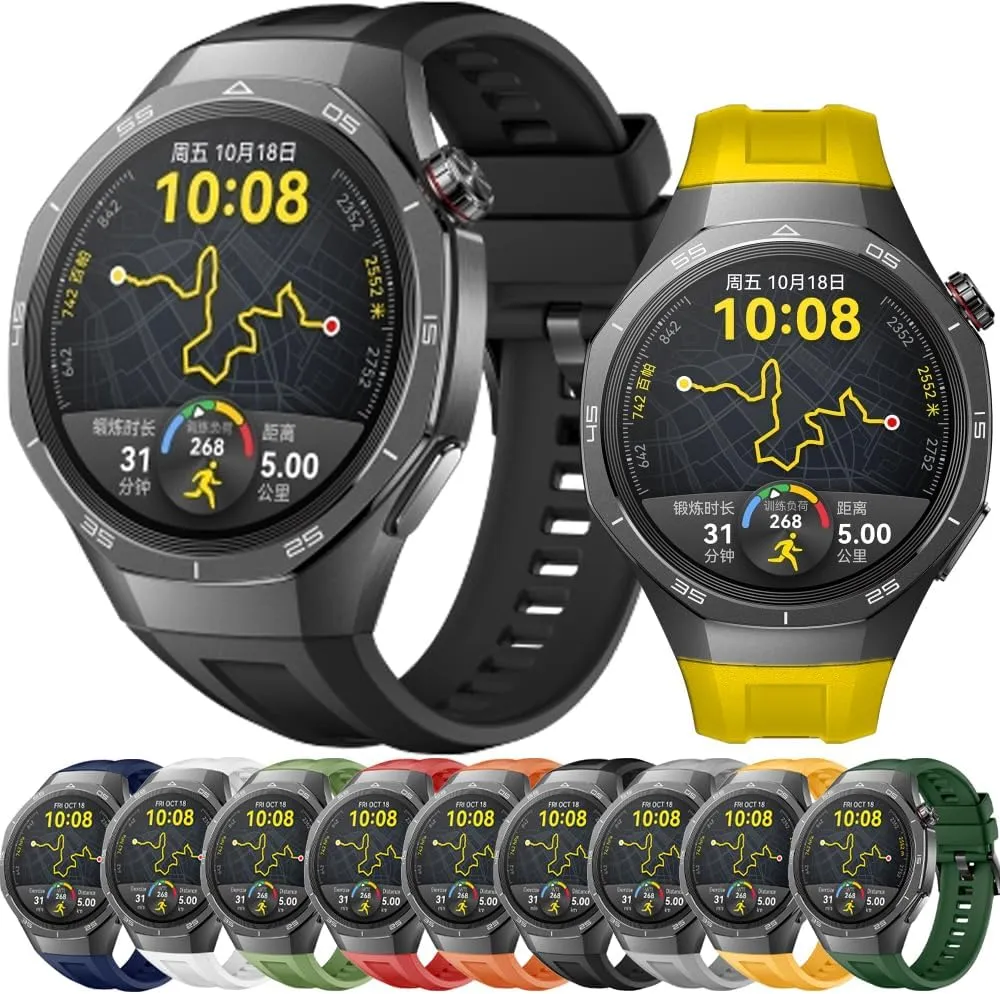 For Watch GT 5 Pro 46mm Official Silicone Bracelet For Watch GT 5 Pro shopper incongruity petal cosmic neglect project Soft Sport Wrist Band Watchbands 22mm Smart Watch Strap 
