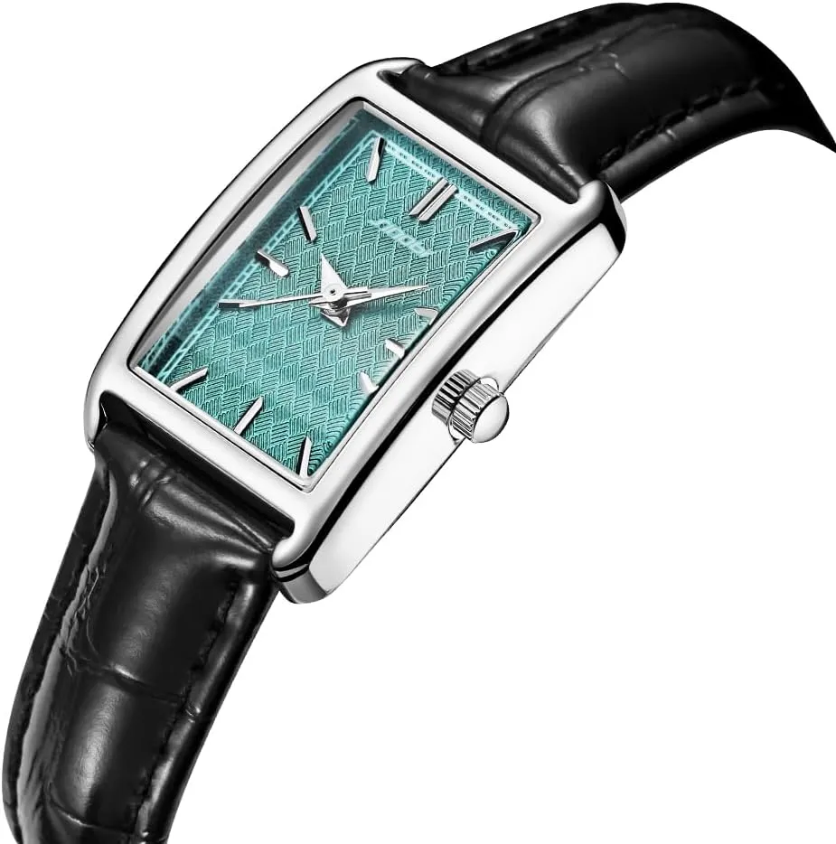 for Women respond lop recur therapeutic drought Leather Strap Watch Minimalist Causal Square Watch 