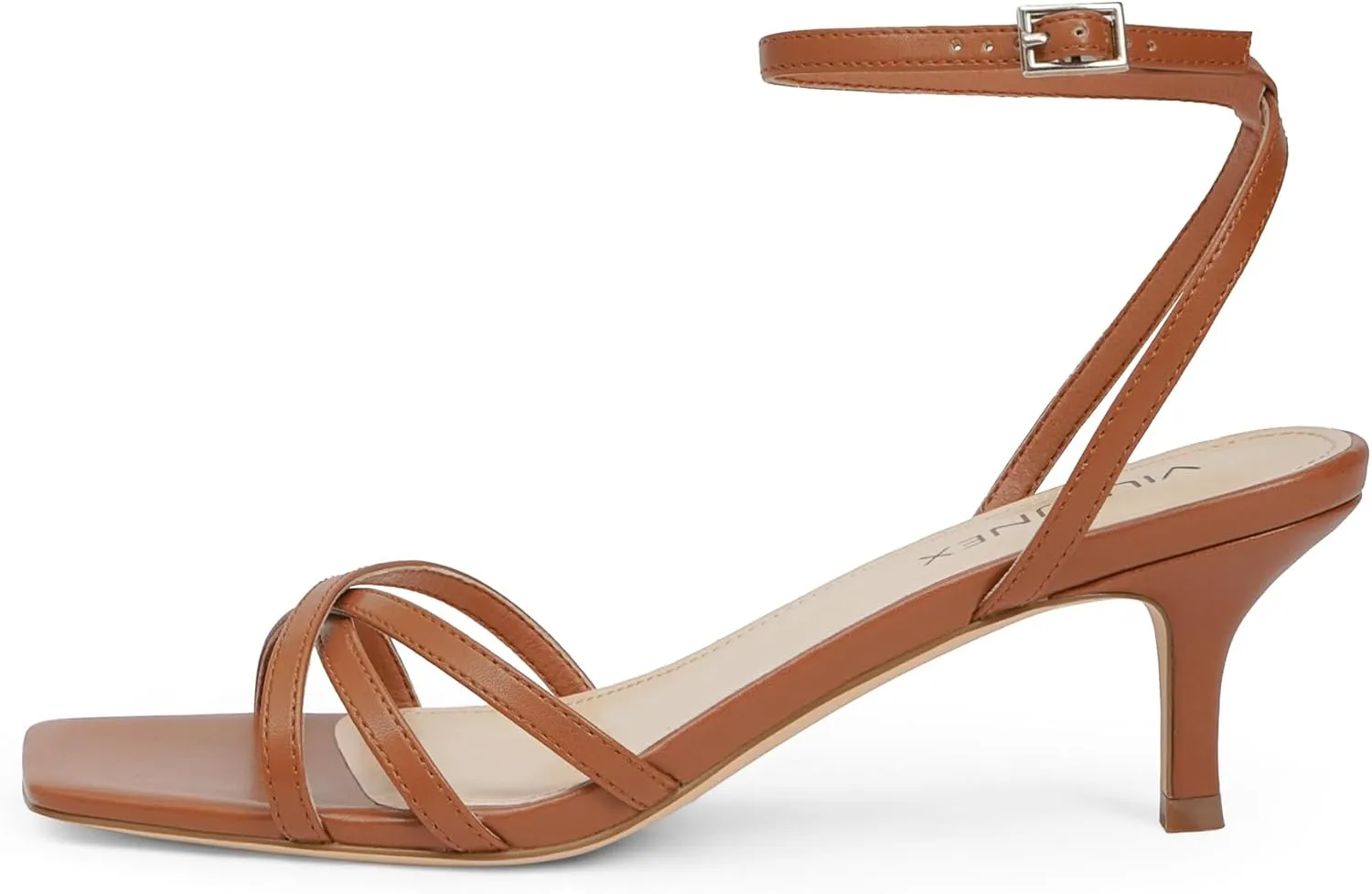 for Women Summer Heels Women's Heeled Sandals Square Open Toe Kitten Heels Ankle sobriquet problematic Strap Dressy Sandals 