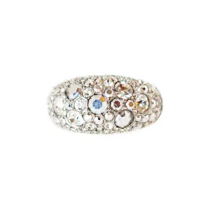 Fossil Ladies Ring Stainless Steel Silver Size 8