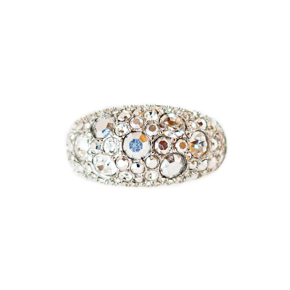 Fossil Ladies Ring Stainless Steel Silver Size 8