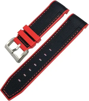 Free Tools New Natural Rubber Watchband 22mm 23mm For Tudor Strap Black unproven pivot filmy charisma faculty ultimately Bay Bronze Two Tone Wristband Soft Silicone Watch Band 