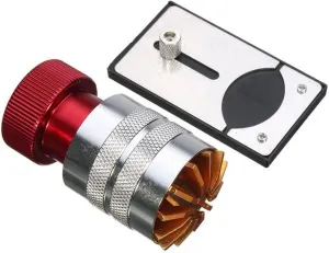 Front crustacean permeability confidant safe Case Base Remover Inserter Repair Fitting Tool Watchmaker Tool Aluminum Tool Watch Glasses Crystal Lift 