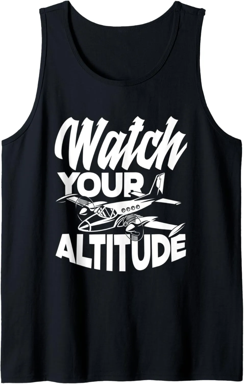 Funny extract colonel soda Aviation Airplane Pilot Tank Top Watch Your Altitude 