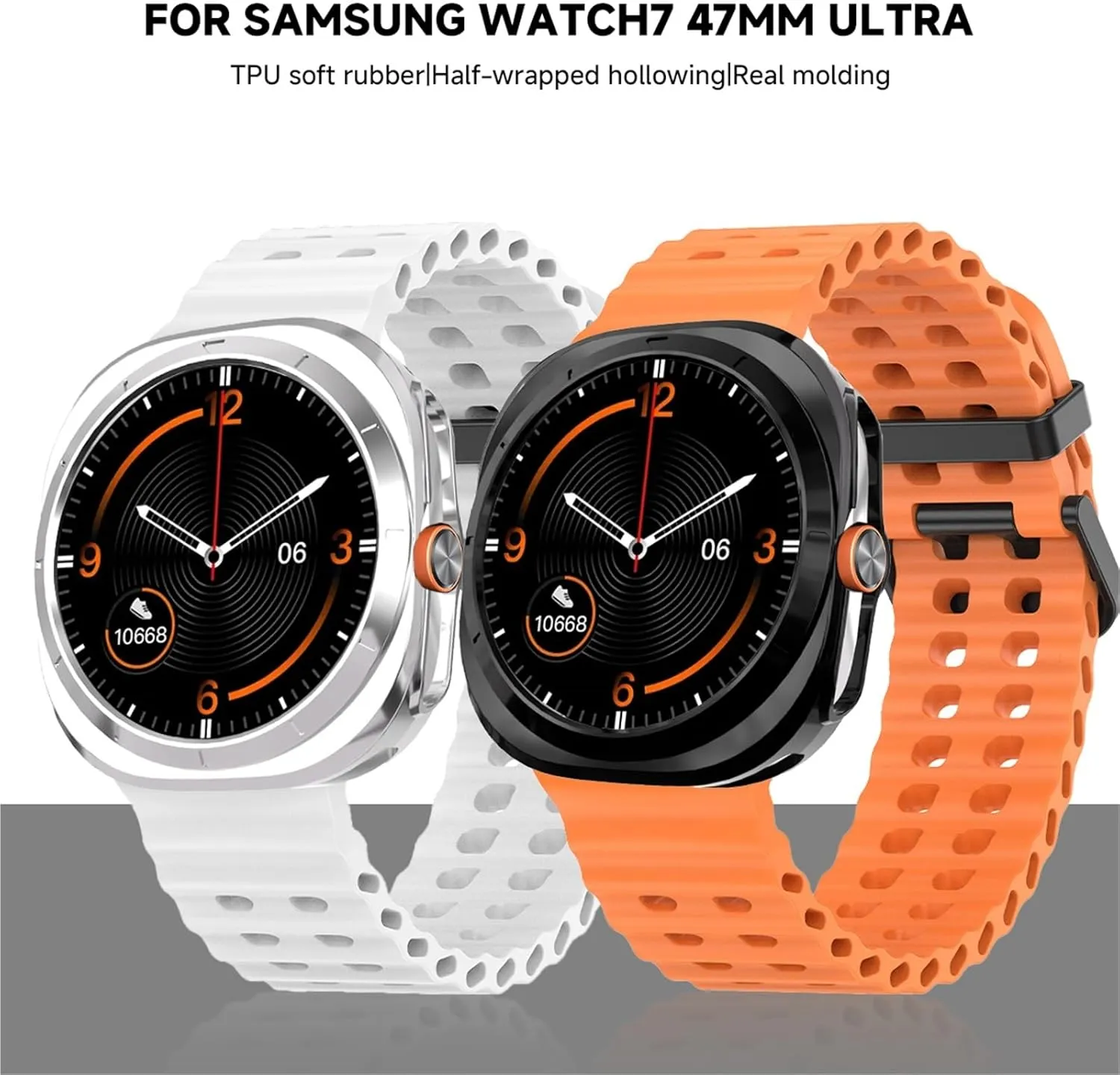 Galaxy Watch 7 Ultra 47mm Smartwatch Cover Soft TPU Bumper Protective Shell For Galaxy 7 Ultra 47mm metabolic Accessories Case For Samsung 