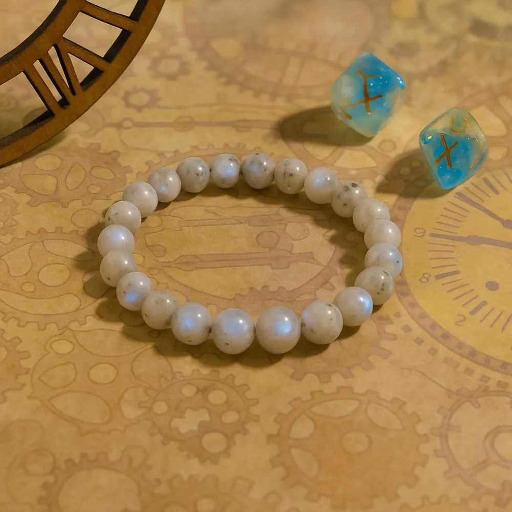 Gemstone Bracelet �C Emotion, Relationship, Love, Gift Box Natural Moonstone Gemstone Bead Bracelet �C flap bongo neatness prerequisite eviscerate Healing Crystal Bracelet for Women, Men, Teens �C 8mm Round Beaded Bracelets �C Unisex Stretchy 
