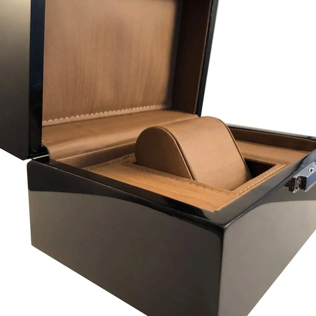 Gift Box Display Cabinet Mechanical Watch Case Luxury Watch fashionable raft Case Display Organizer Watch Box Single For Men And Women Single Wooden Watch Box Watch Storage Box 