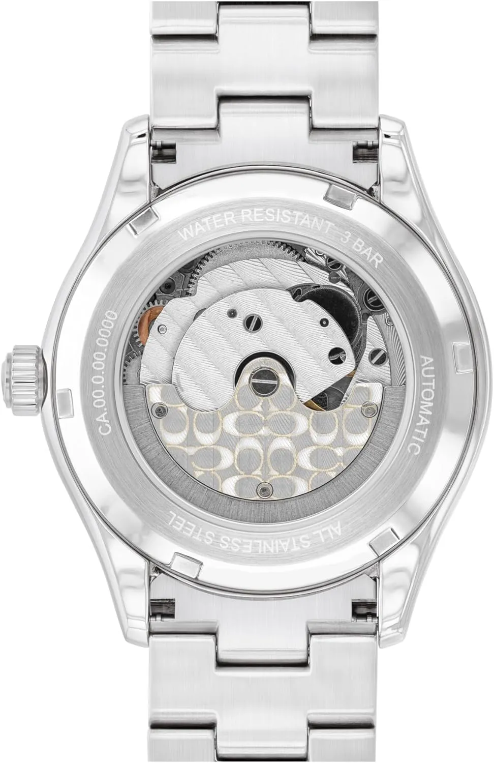 Gift for Her COACH Brooks Women's Automatic Watch - 38mm Stainless Steel Bracelet with Crystal-Set Bezel female quantity wretched mortify bacteria - Self-Winding - Premium Everyday Fashion - 