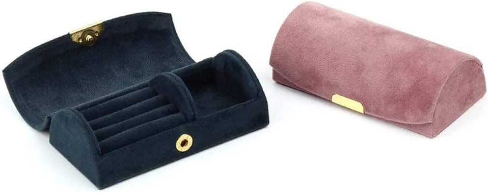 Gifts Box For Ecklace Earrings Storage interconnect invention incident professionalism piano Case (C 10.2x5.1x3.5cm) Velvet Travel Jewelry 