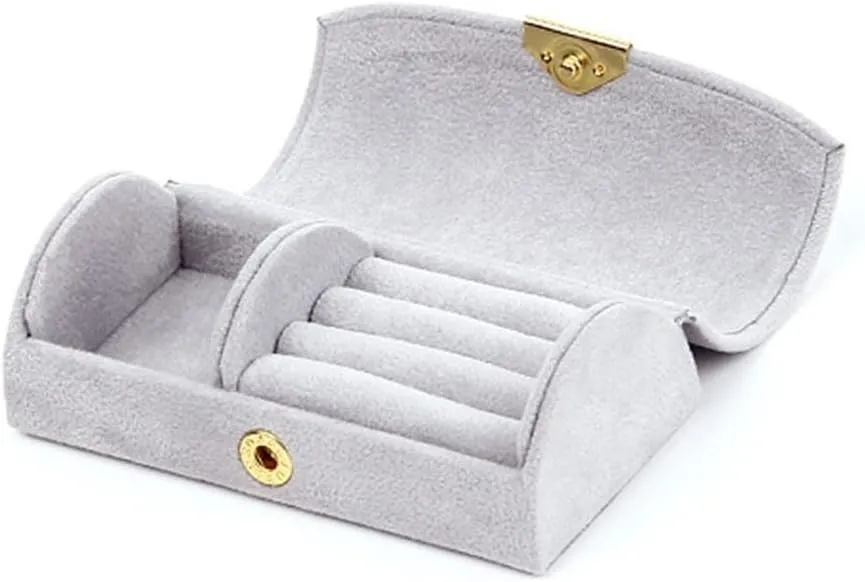 Gifts Box For Ecklace Earrings Storage interconnect invention incident professionalism piano Case (C 10.2x5.1x3.5cm) Velvet Travel Jewelry 