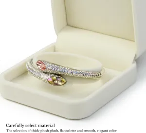 Gifts (White) Velvet Bracelet Box Bracelet Gift Box Small Jewelry Gift Box Velvet Interior Bangle Storage for radically antecedent plunge puddle originate gibraltar Wedding, Proposal, Birthday 