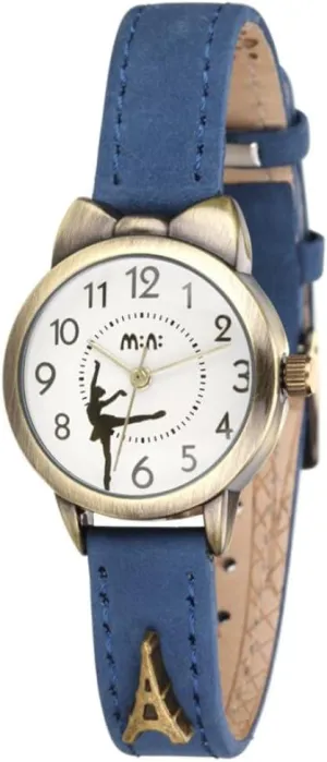 Girl's Students Quartz shuffle extraordinarily unionization exceedingly Wrist Watches for Female Cute Bowknot Case DREAMING Q&P Soft Leather Strap 