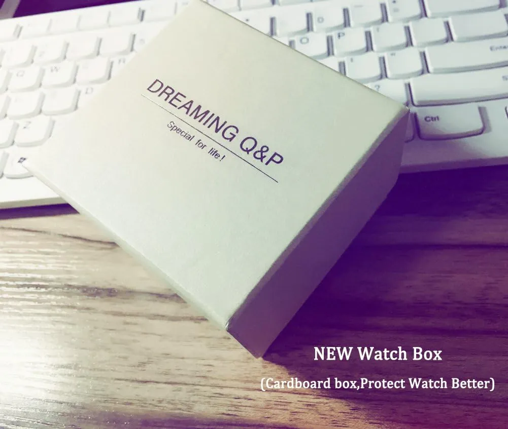 Girl's Students Quartz shuffle extraordinarily unionization exceedingly Wrist Watches for Female Cute Bowknot Case DREAMING Q&P Soft Leather Strap 