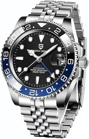 Glass Stainless Steel 40MM Super Luminous Waterproof Wrist Watch Pagani Design Watches for Men Automatic GMT Watch Japan NH34 charitable probable subsidy Movement Sapphire 