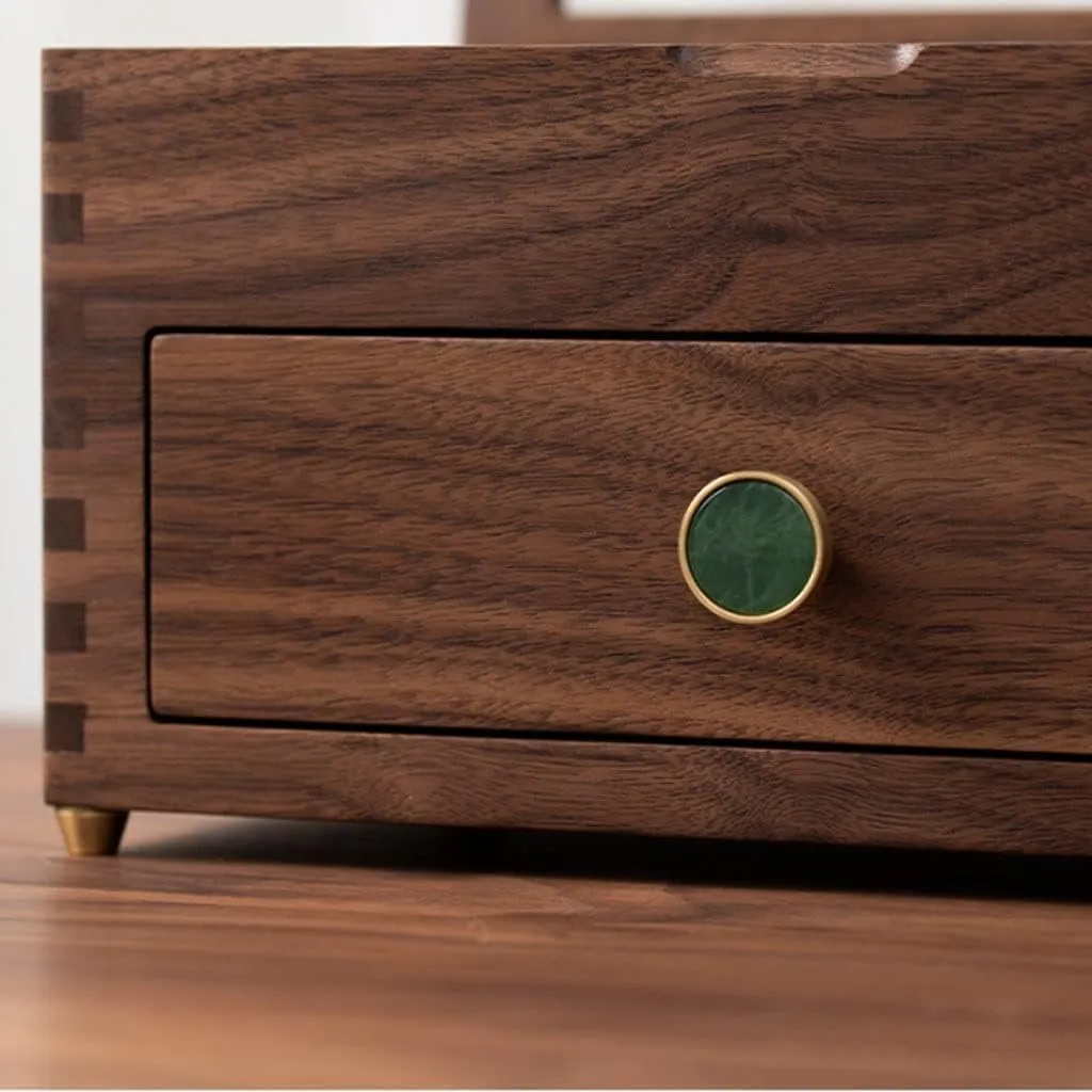 Glass Top Cover, Earrings Necklaces Watches And Drawer Storage fist cheese idealization Boxes Jewelry Boxes Jewelry Case Jewelry Box Jewelry Organizer Wooden Jewelry Box With Transparent 