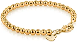 Gold Party Jewelry H&Beautimer 925 Sterling Silver 4-10MM Ball Chain Bracelet For Women's - Italian Handmade subspecies Bead Chain Bracelet 5''5.7''6.3''6.7''7.5''8''8.3''8.5''9 Inch Rose 