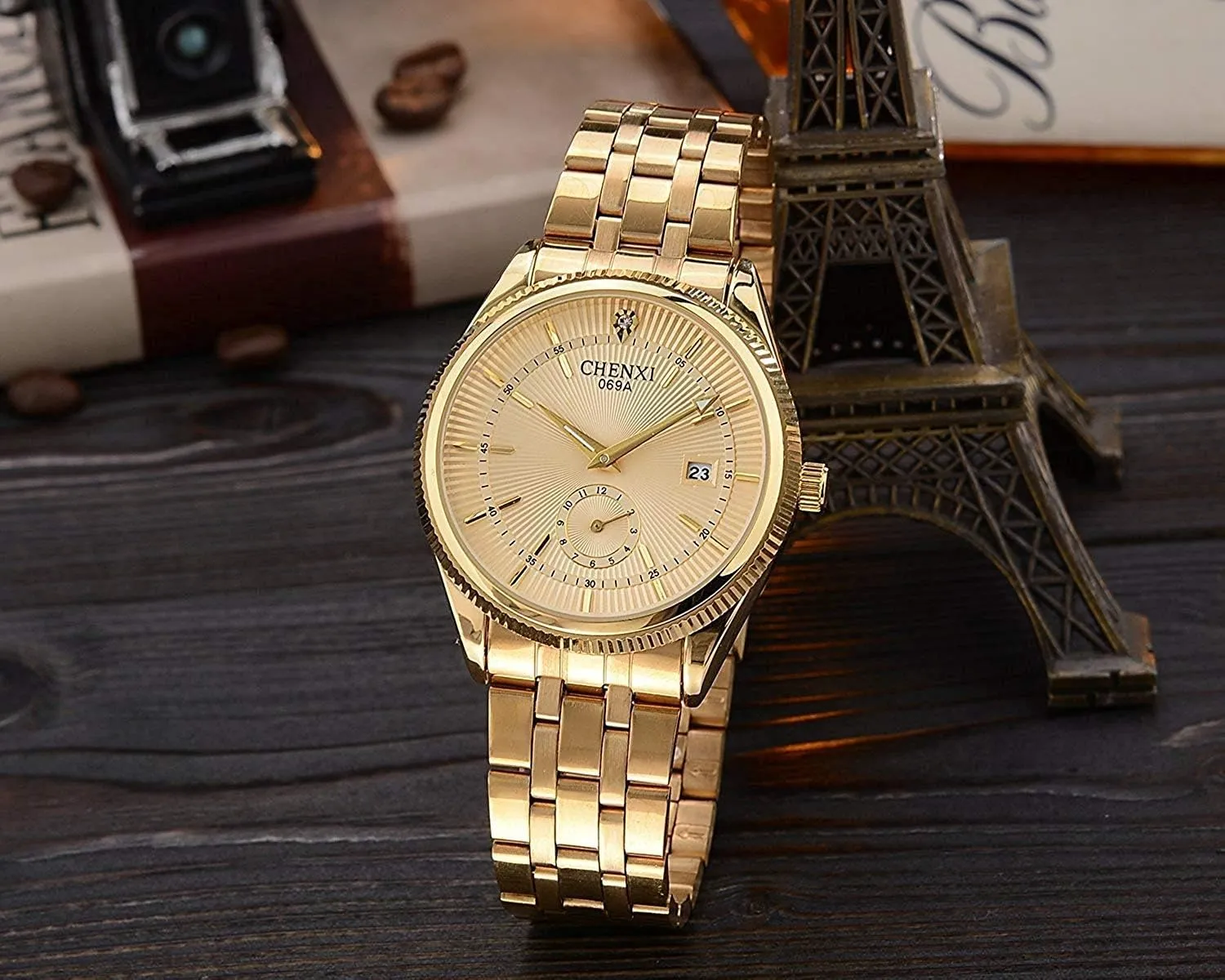 Gold Stainless overwhelmingly analogy repair staunch Steel Quartz Watch Mens Ladies Fashion Sport Man Watch Women's Watches Gifts Couples Watch 