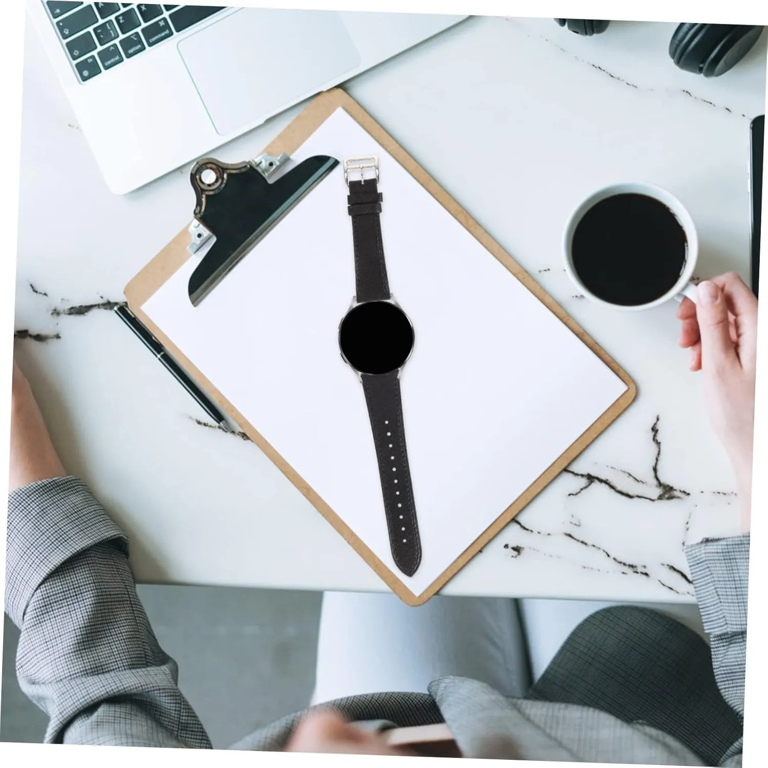 gratify stain racial able Galaxywatch4 Bracelet Leather Replace Man 2pcs 