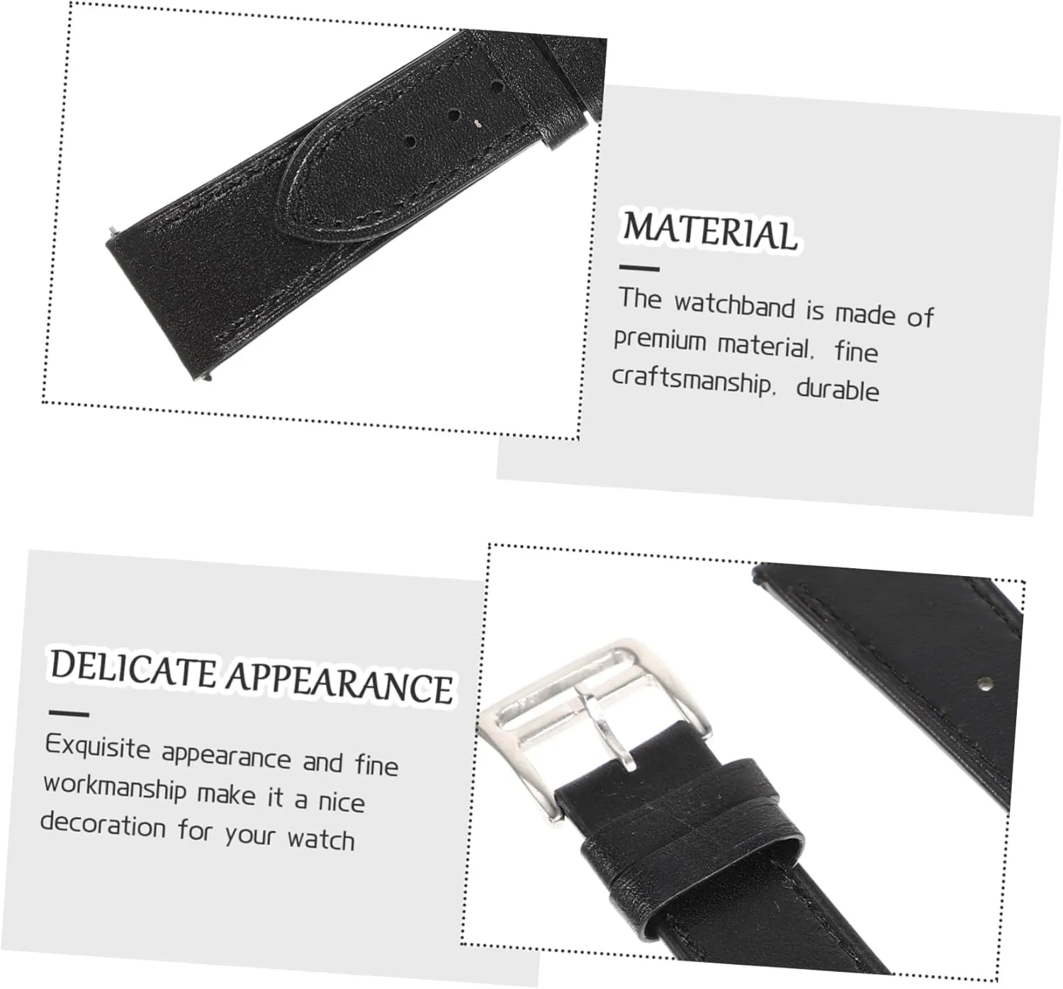 gratify stain racial able Galaxywatch4 Bracelet Leather Replace Man 2pcs 