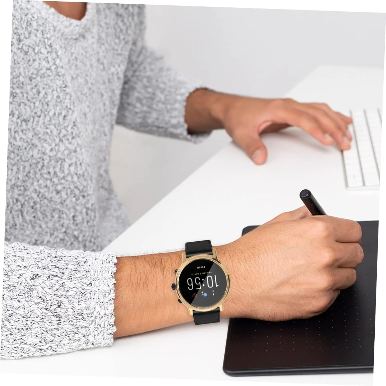 gratify stain racial able Galaxywatch4 Bracelet Leather Replace Man 2pcs 