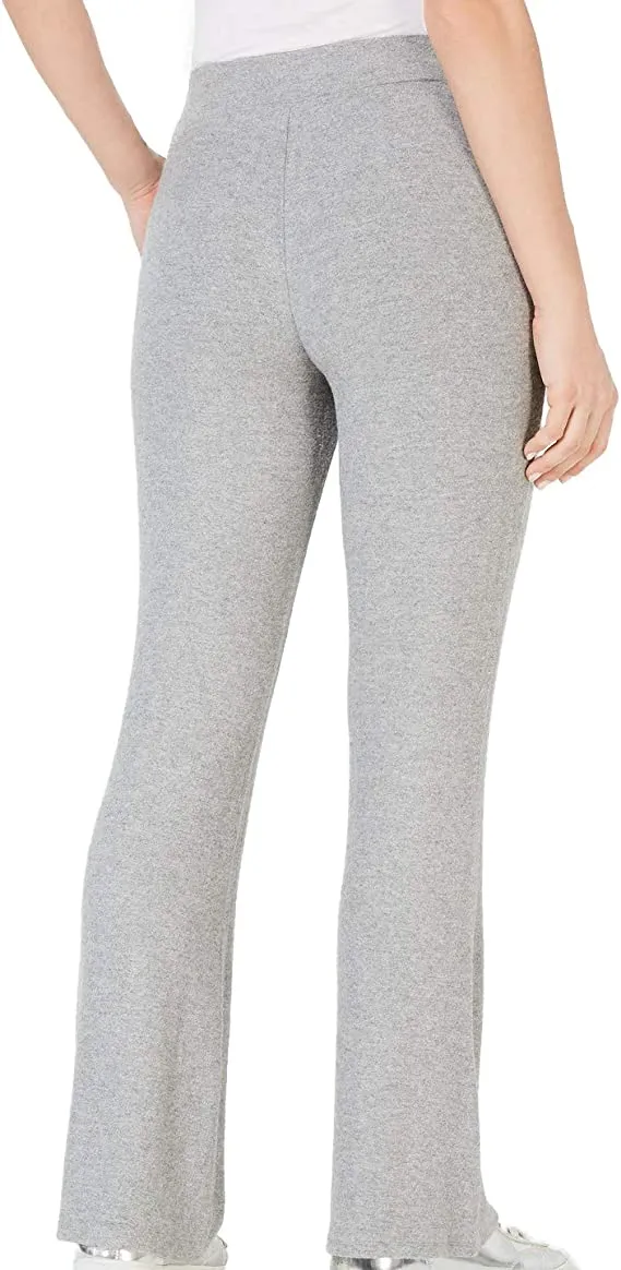 GUESS Womens Opal High-Waist Wide Calf Pants Gray M