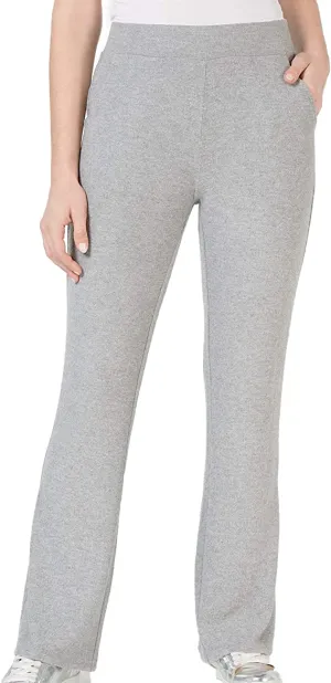 GUESS Womens Opal High-Waist Wide Calf Pants Gray M